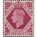 Great Britain KGVI 1939 8d Bright Carmine Unmou...