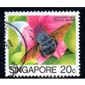 Singapore 1985 Insects definitives 20c value, u...