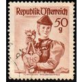 Austria 1949 National Costumes 50g Used Stamp.