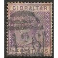 Gibraltar 1890 SG28 50c Bright Lilac Wmk Crown ...