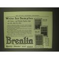 1909 Brenlin Window Shades Ad - All Colors