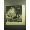 1958 Daum Crystal Advertisement - Hebe Decanter; Tom Ashtray, Verseau Bookends