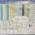 2 - Baby Mine Boy Scrapbook Papers 9 double sid...