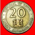 Ⰶ GREAT BRITAIN (2005-2009): KENYA ★ 20 SHILLIN...
