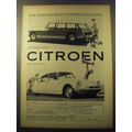 1960 Citroen Station Wagon and DS19 Cars Ad - The world's most comfortable cars