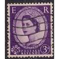 GB 1958 QE2 3d Lilac Wilding Wmk 179 SG 575 ( J...