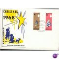 Gibraltar FDC 1968 - SG 232-233 - Christmas 1968