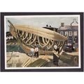 ART POSTCARD - BUILDING THE BOAT, TREBOUL 1930 ...