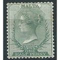 Malta 1885 SG20 1/2d Green Wmk Crown CA Mounted...