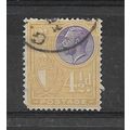 Malta.SG164 4 1/2d Lavender and Ochre.Fine Used...