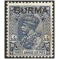 Burma 1937 SG8 3 1/2a Deep Blue Mounted Mint . ...