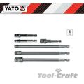 YATO HEX socket adaptor set 6 pcs, 1/2", 3/8", ...