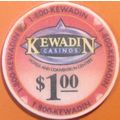 Kewadin. $1 Casino Chip. Sault Ste Marie, MI. W71.