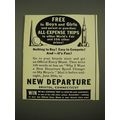 1939 New Departure Bicycle Speed Changer Ad - World's Fair