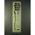 1969 Burke Super Chain-Worm Ad - Basic Bass Bait