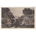 Entrance to Cavedale Castleton Postcard Derbysh...