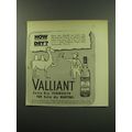 1949 Valliant Vermouth Ad - cartoon by Sam Cobe...