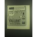 1949 Valliant Vermouth Ad - cartoon by Sam Cobe...