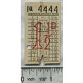 Vintage: ticket London Transport Buses 1½d - WT...