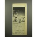 1955 Georg Jensen Karelia Crystal Stemware Advertisement