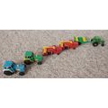joblot collection of five toy farming tractors ...