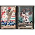 BOB GIBSON & LOU BROCK AUTO 1993 ST. LOUIS CARD...