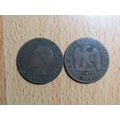 France 1854A Napoleon III 5 Centimes Coin
