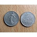 France Republic 1966 1/2 Franc Coin
