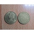 France Republic 1972 20 Centimes Coin