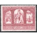 Vatican City 1966 - L50 - brown - Poland's Chri...