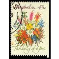 Australia 1990 Flowers 43c Used Booklet Stamp.