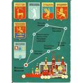 Aviation AEROPHLOT Map Postcard