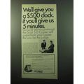 1969 Scott 3-D Copier Ad - Give You a $5.00 Clock