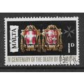 MALTA 1968 1d ARMS OF THE ORDER OF ST JOHN AND ...