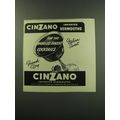 1949 Cinzano Vermouth Ad - Cinzano Vermouths fo...