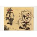 Mickey Mouse as Dapper Businessman Cartoon Sket...