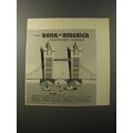 1953 Bank of America Travelers Cheques Advertis...