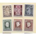 AUSTRIA 1946 1947 MINT MH FUNDS RANGE 6 STAMPS