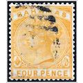 1884 -1890 Queen Victoria - New Design 4d yello...