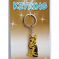 BLACK AND TAN GERMAN SHEPHERD KEY RING FLEXIBLE...