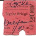 B.T.C. Edmondson Article Ticket - Blythe Bridge...
