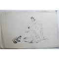 Georgette Pique sketch - Children with dog - 20...
