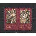 Malta.Visit of Pope John Paul II pair.Mounted M...