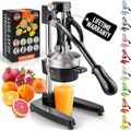Zulay Kitchen Cast-Iron Orange Juice Squeezer -...