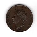 Great Britain. George IV. Halfpenny 1826. dy13103