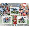 TOGO 2011 SHEET MNH AMERICAN FOOTBALL FUTBOL AM...