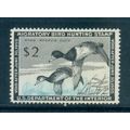Used RW21 $2 Red-Necked Ducks Very Fine C1021