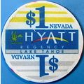 Hyatt Regency. $1 Casino Chip. Lake Tahoe, NV. ...