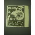 1900 Remington Typewriter Ad - It pours out work