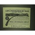 1907 Postal Life-Insurance Ad - Payable Monthly